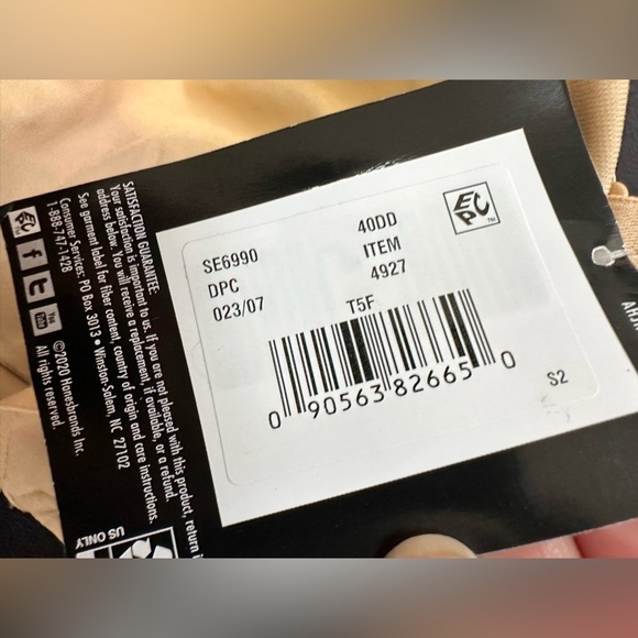 MAIDENFORM Bra 40DD Convertible Strapless Stay Up Support Beige SE6990 3485 PS - Picture 10 of 14